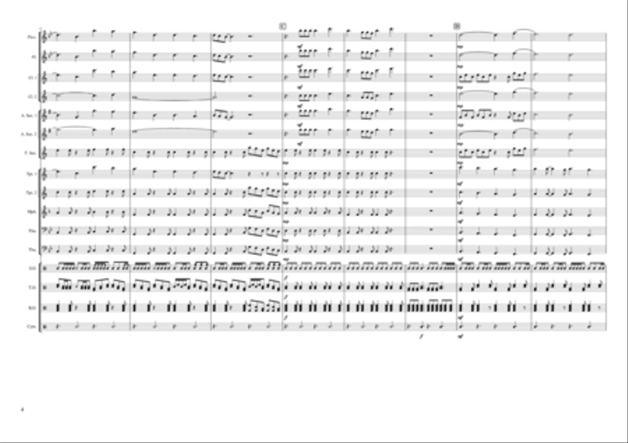Electric Love Electric Love Marching Band scores gallery preview page 4