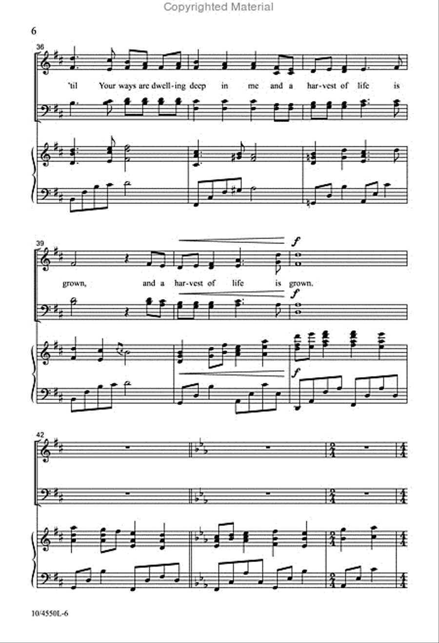 Before You I Kneel 4-Part scores gallery preview page 6