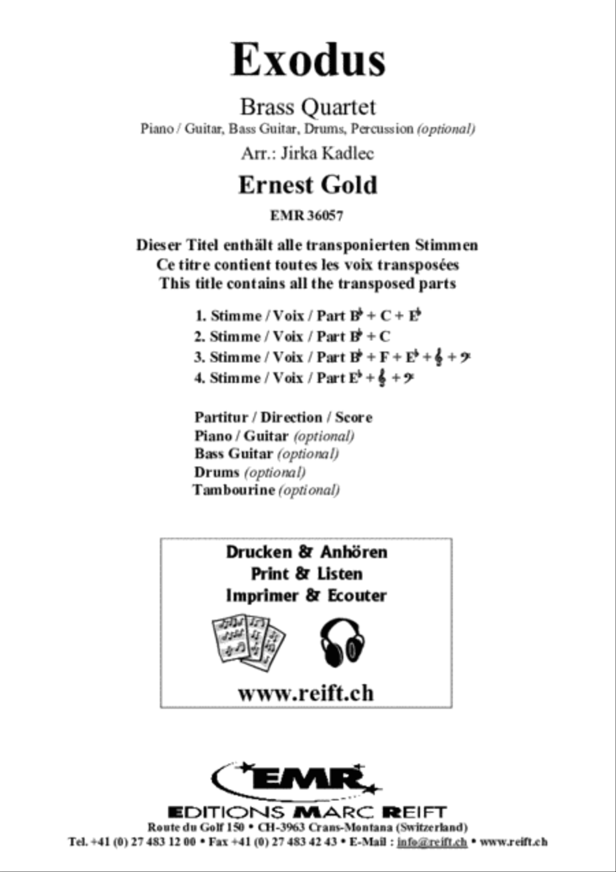 Exodus Exodus Brass Ensemble scores gallery preview page 2
