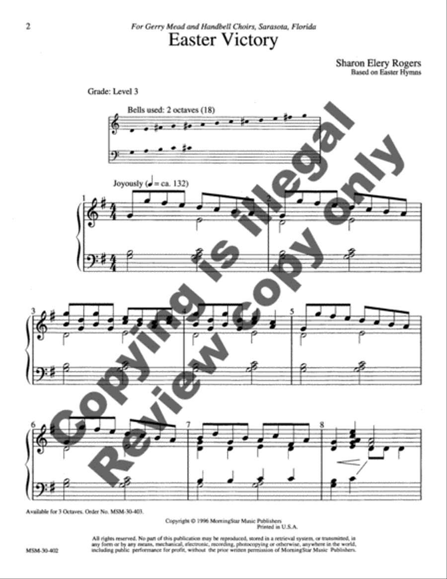 Easter Victory 2-Octaves scores gallery preview page 7