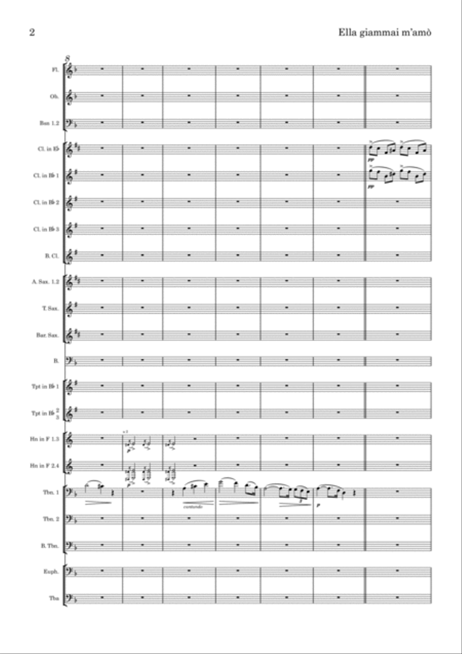 Ella giammai m'amò Concert Band scores gallery preview page 2