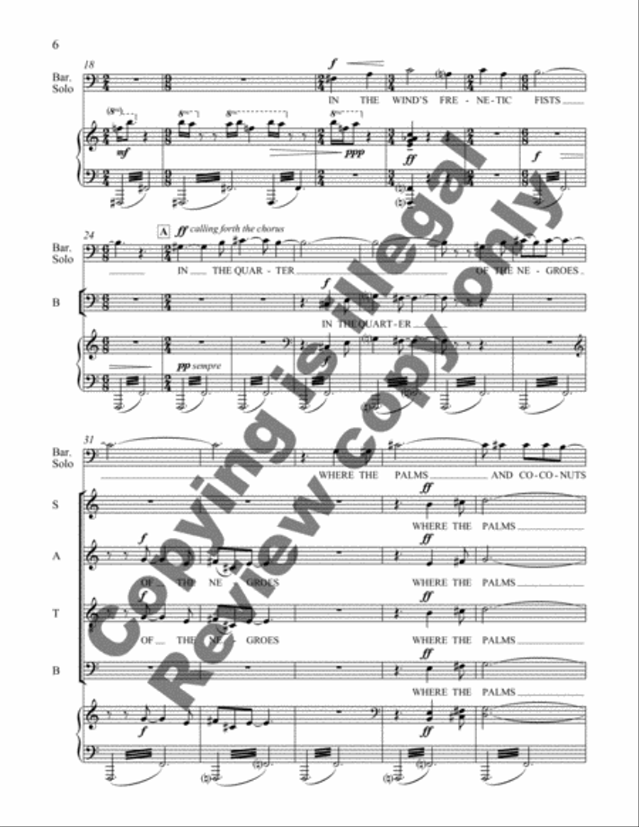 Gospel Cha-Cha Divisi scores gallery preview page 4