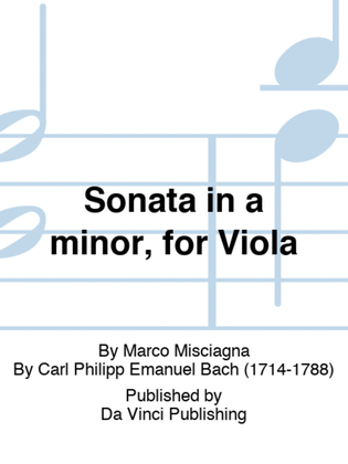 Sonata in a minor, for Viola