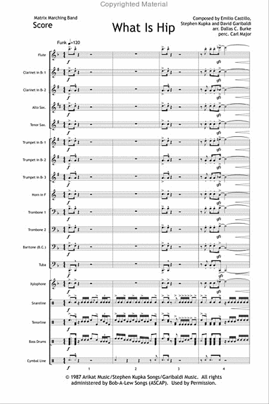 What Is Hip What Is Hip Marching Band scores gallery preview page 2