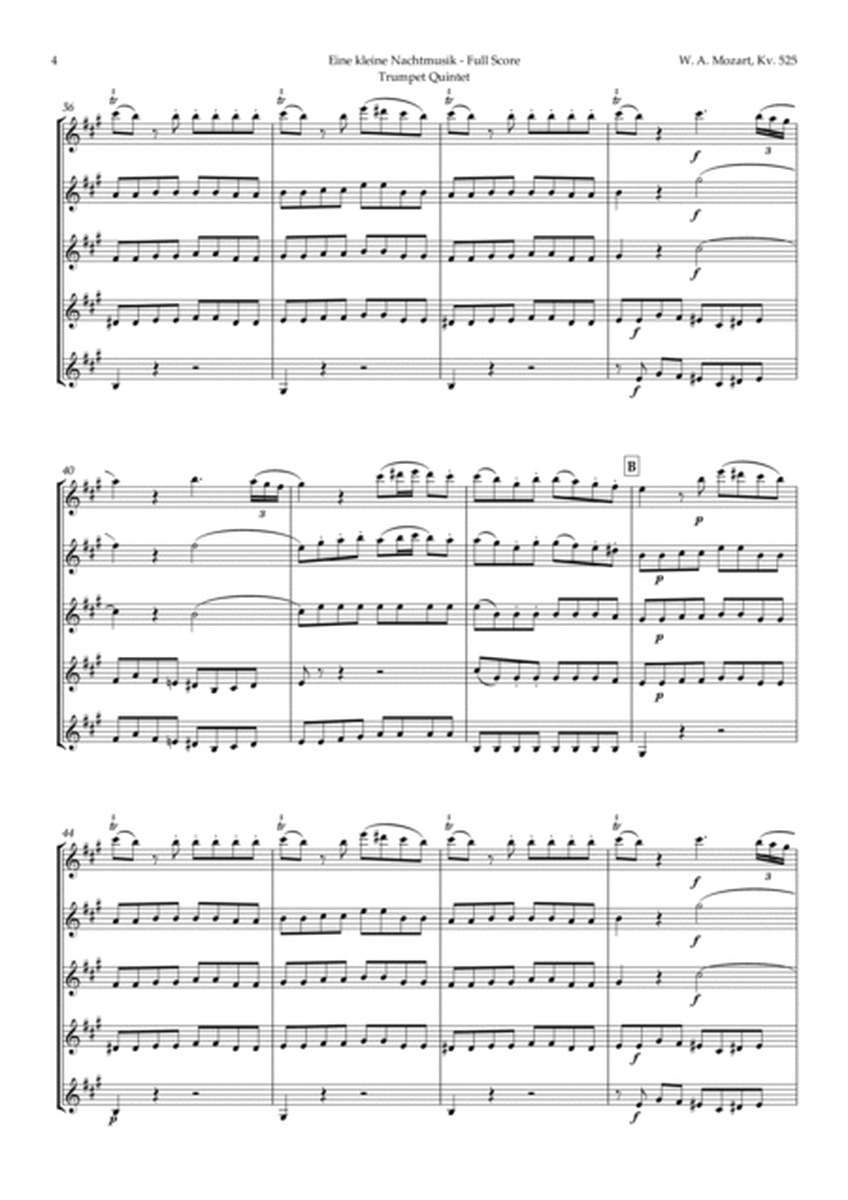 Eine kleine Nachtmusik by Mozart for Trumpet Quintet image number null