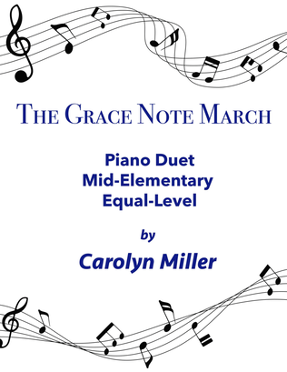 Book cover for The Grace Note March - Piano duet
