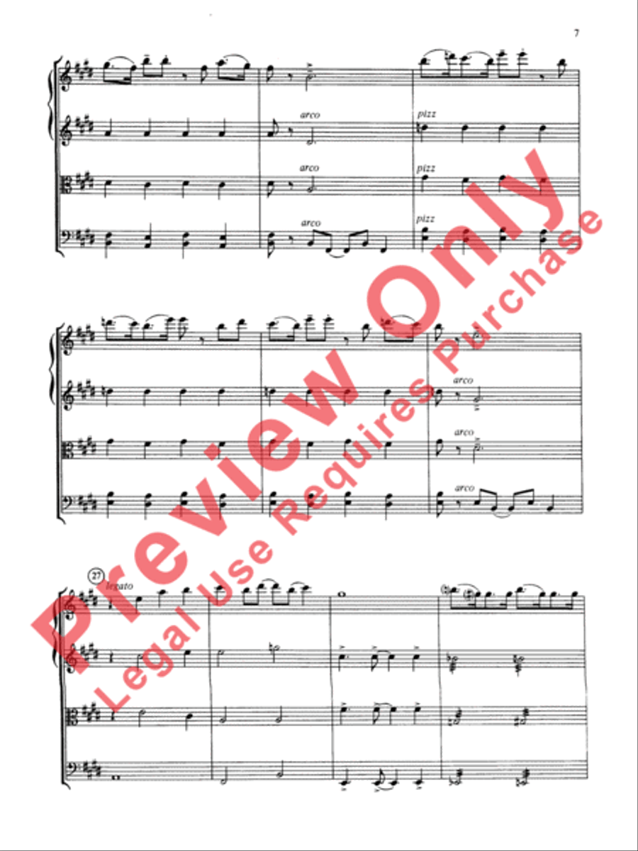 Jazz Classics String Quartet scores gallery preview page 8