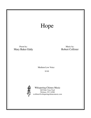 Book cover for Hope medium low voice