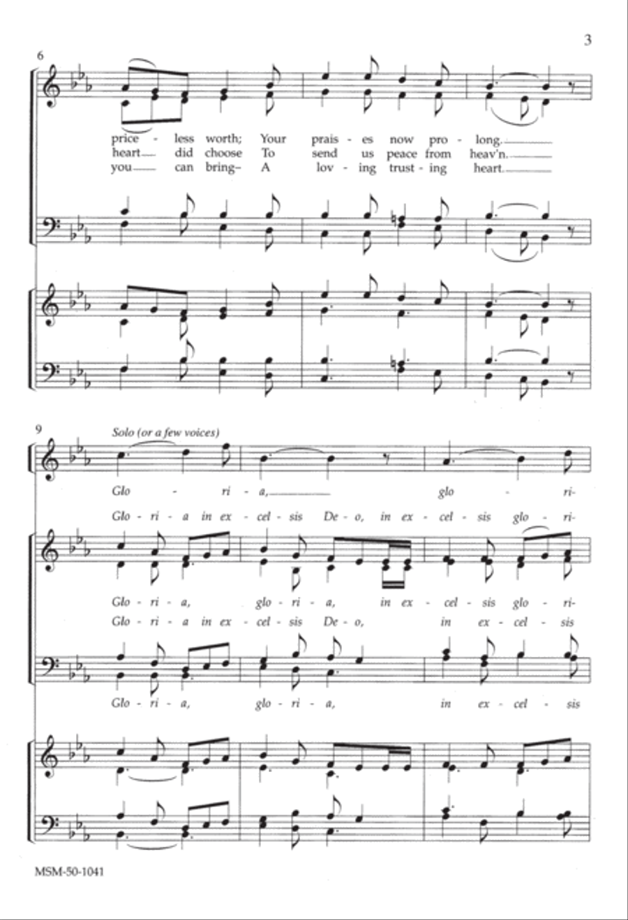 Gloria in Excelsis Deo Gloria in Excelsis Deo 4-Part scores gallery preview page 2