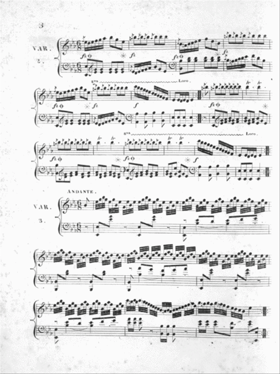 O! Dear What Can the Matter be. An Air, With Variations for the Piano Forte Piano Solo scores gallery preview page 3