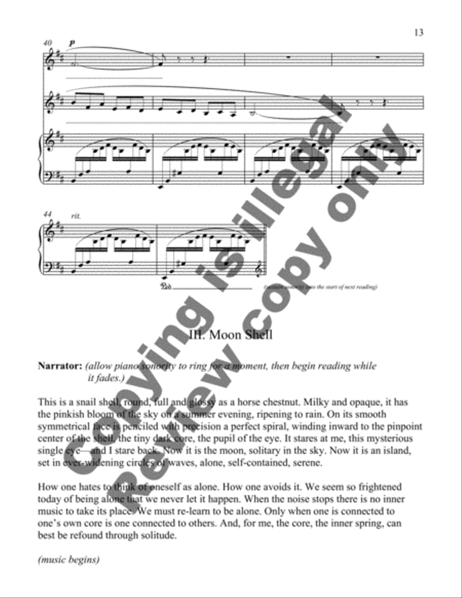 Lessons from the Sea (Cantata) SSAA scores gallery preview page 7