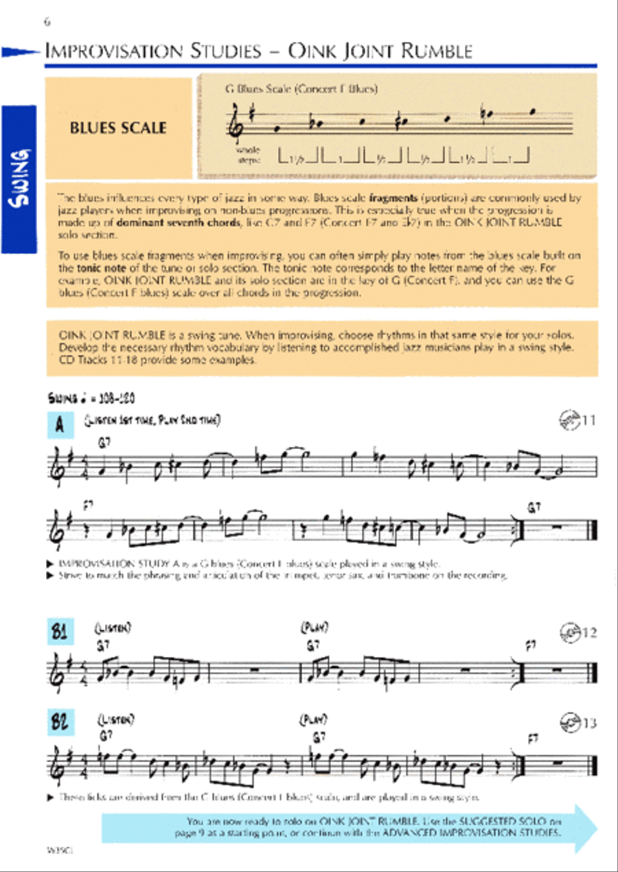 Standard of Excellence Advanced Jazz Ensemble Book 2, Clarinet Jazz Ensemble scores gallery preview page 2