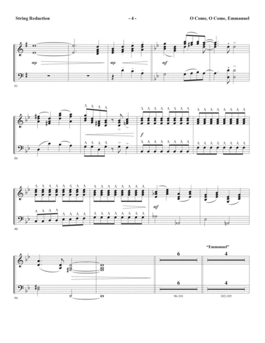The Thrill of Hope (A New Service of Lessons and Carols) - Keyboard String Reduction