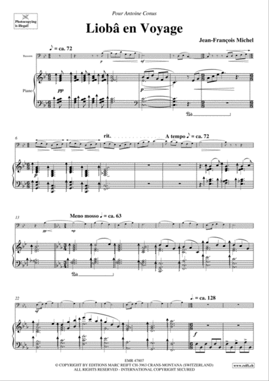 Lioba en Voyage Bassoon Solo scores gallery preview page 4