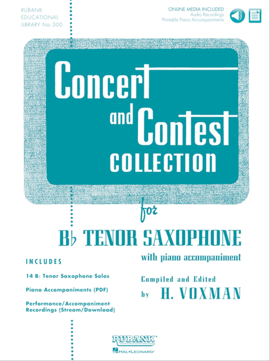 Concert and Contest Collection for Bb Tenor Saxophone Concert Band Methods scores gallery preview page 1