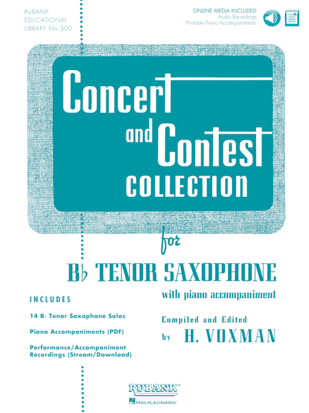 Concert and Contest Collection for Bb Tenor Saxophone Concert Band Methods - Sheet Music
