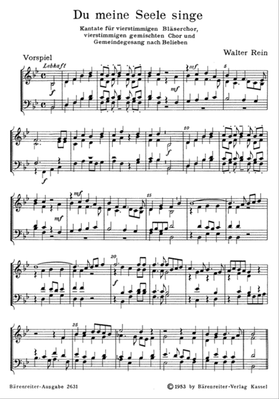 Du meine Seele, singe Du meine Seele, singe Mixed Choir scores gallery preview page 2