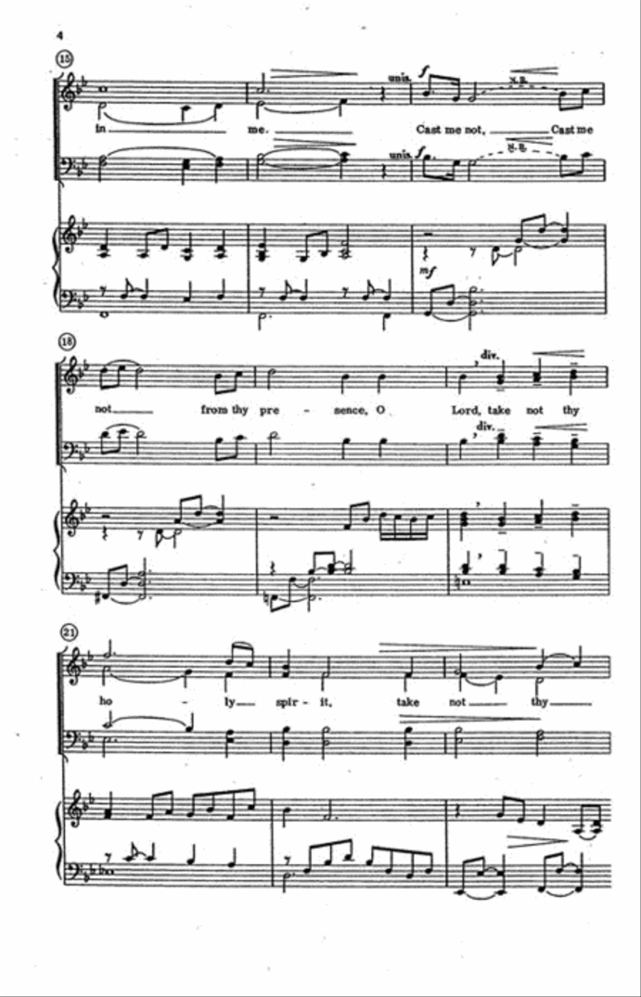 Create in Me a Clean Heart 4-Part scores gallery preview page 3