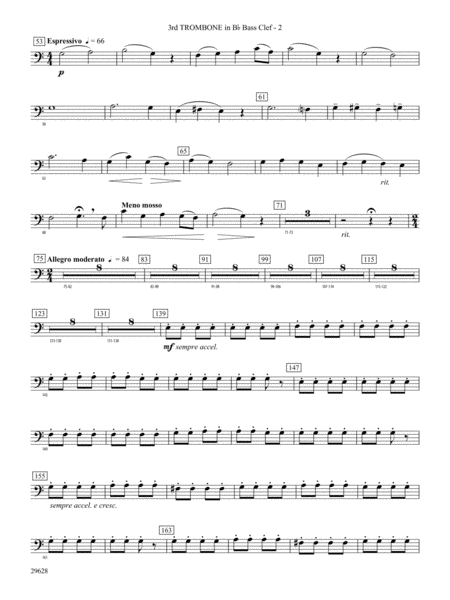 Fantasia on British Sea Songs: (wp) 3rd B-flat Trombone B.C.