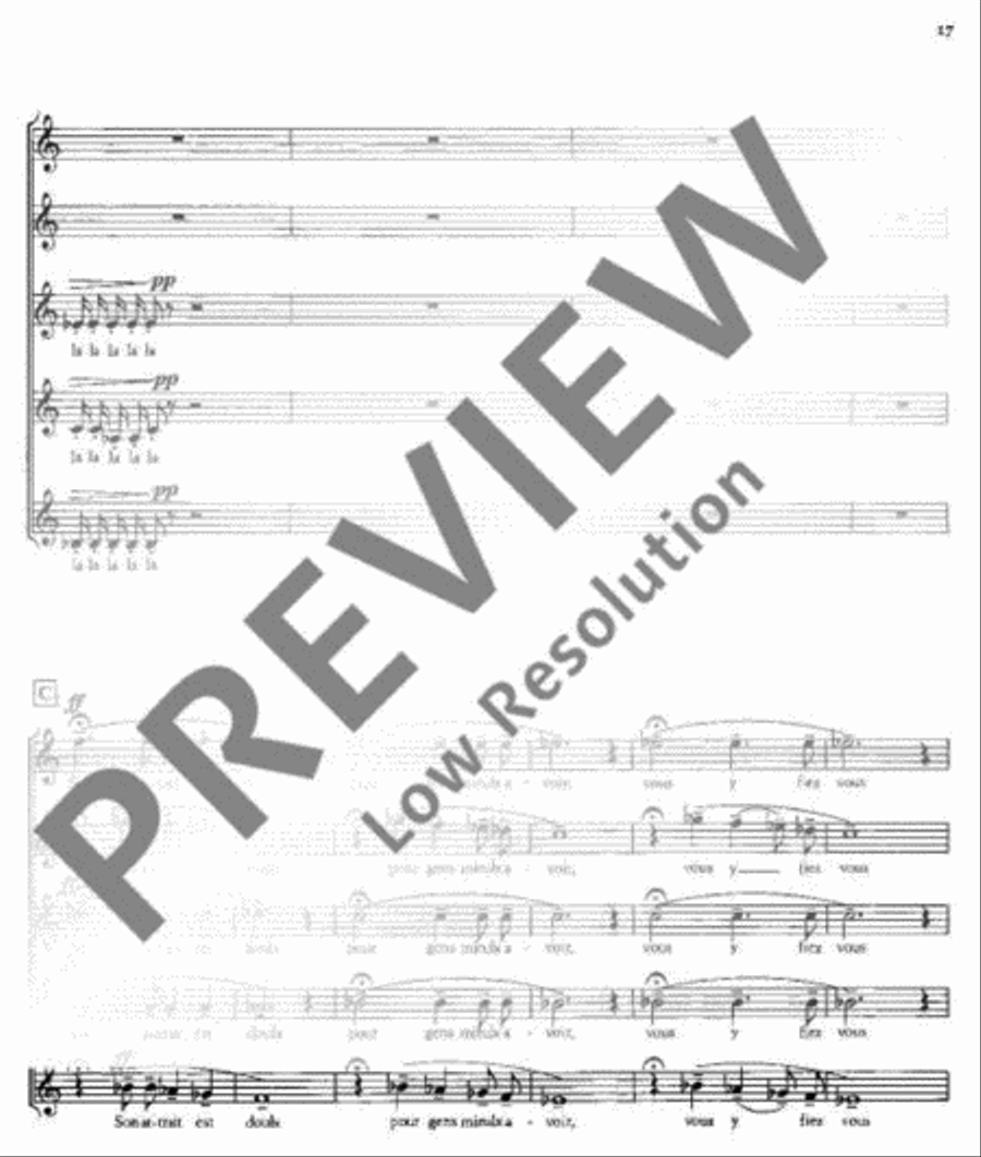 Drei französische Chöre Drei französische Chöre Mixed Choir scores gallery preview page 18