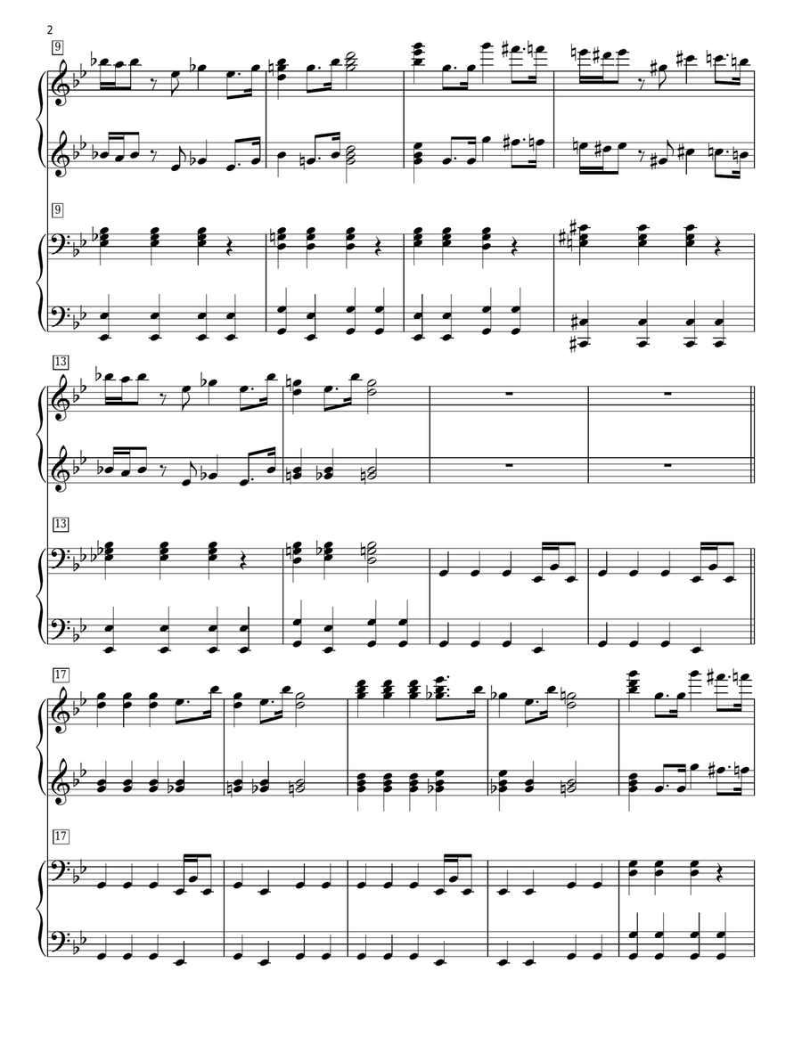 The Imperial March (Darth Vader's Theme) (arr. Phillip Keveren) Piano Duet scores gallery preview page 2