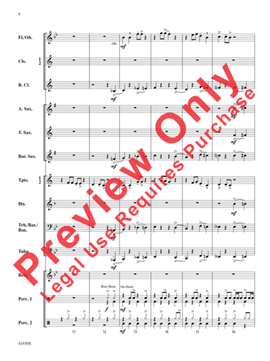Rock Star Rock Star Concert Band scores gallery preview page 5