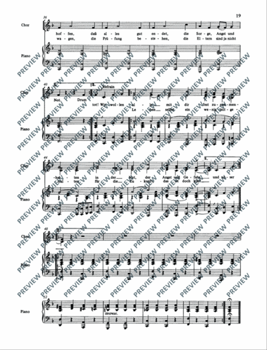 Frieden auf dieser Welt Choir scores gallery preview page 20