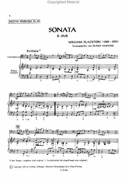 2. Sonate B-Dur
