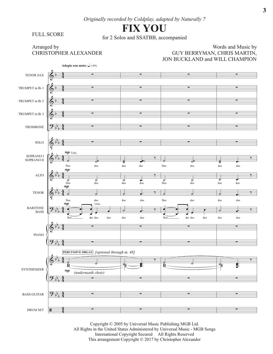Fix You Large Ensemble scores gallery preview page 3