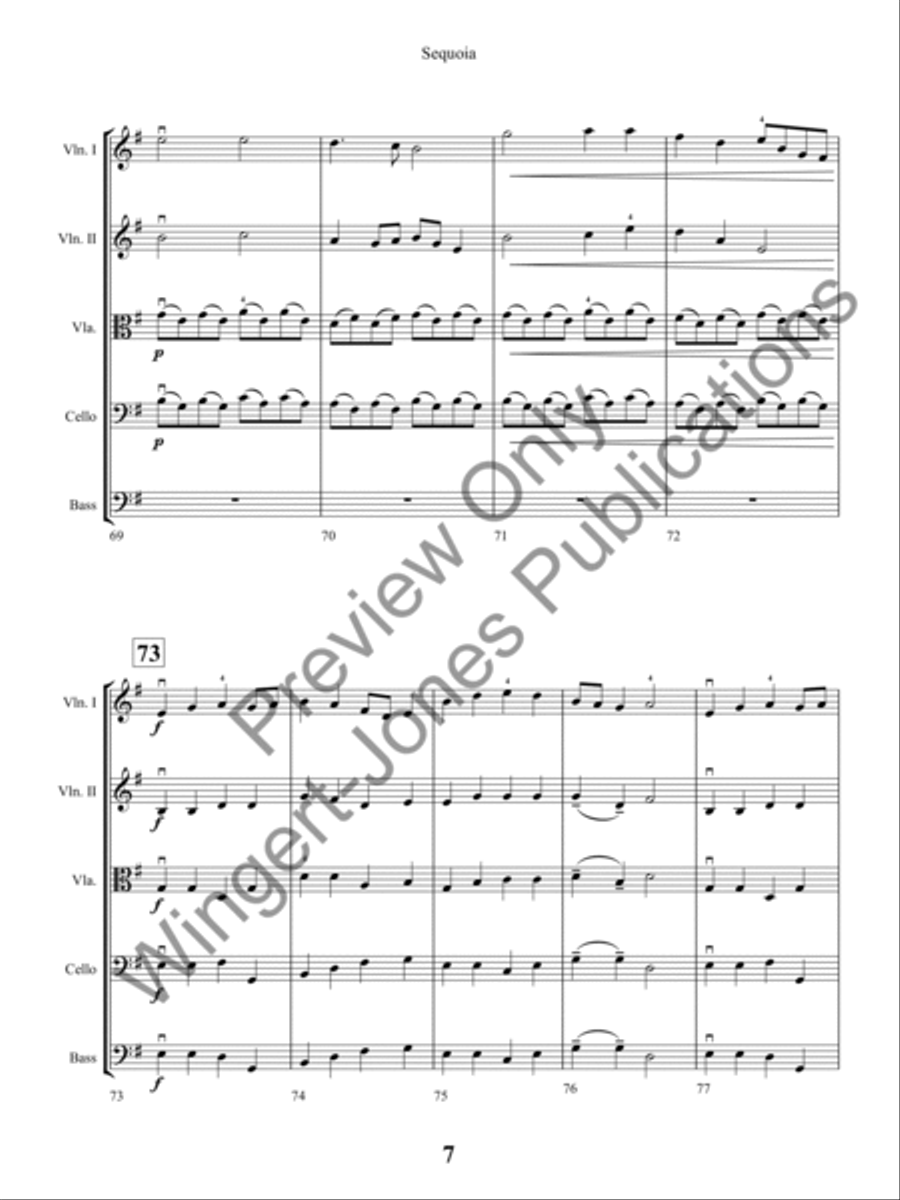 Sequoia String Orchestra scores gallery preview page 10