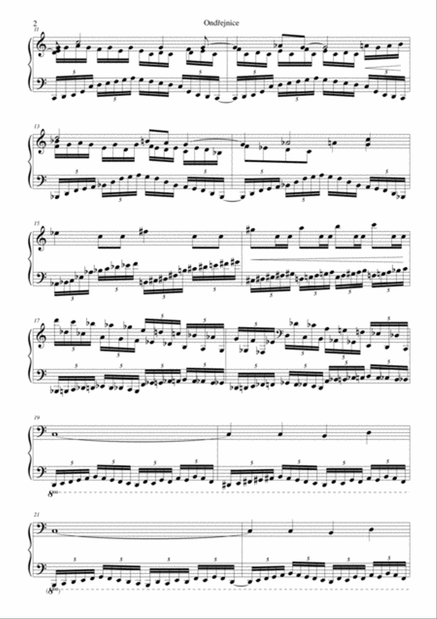 Ondřejnice Piano Solo scores gallery preview page 2
