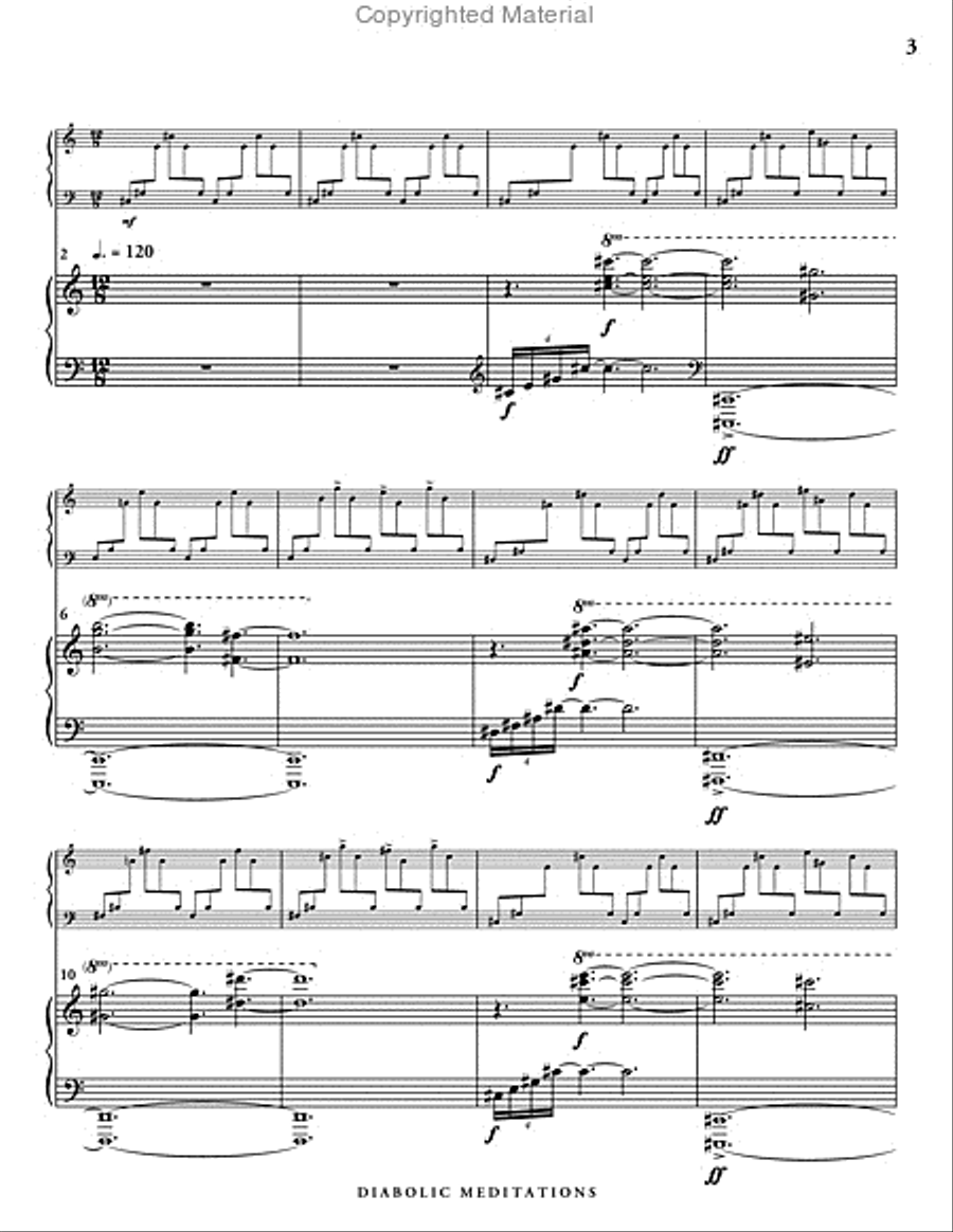 Diabolic Meditations (score & parts) Piano Accompaniment scores gallery preview page 4
