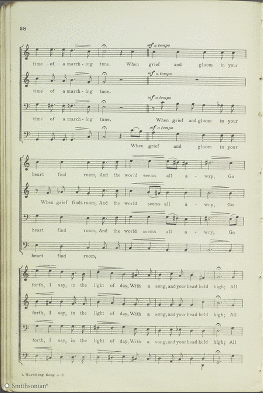 A Marching Song TTBB scores gallery preview page 3