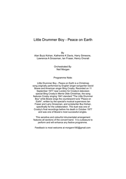 Little Drummer Boy/peace On Earth image number null