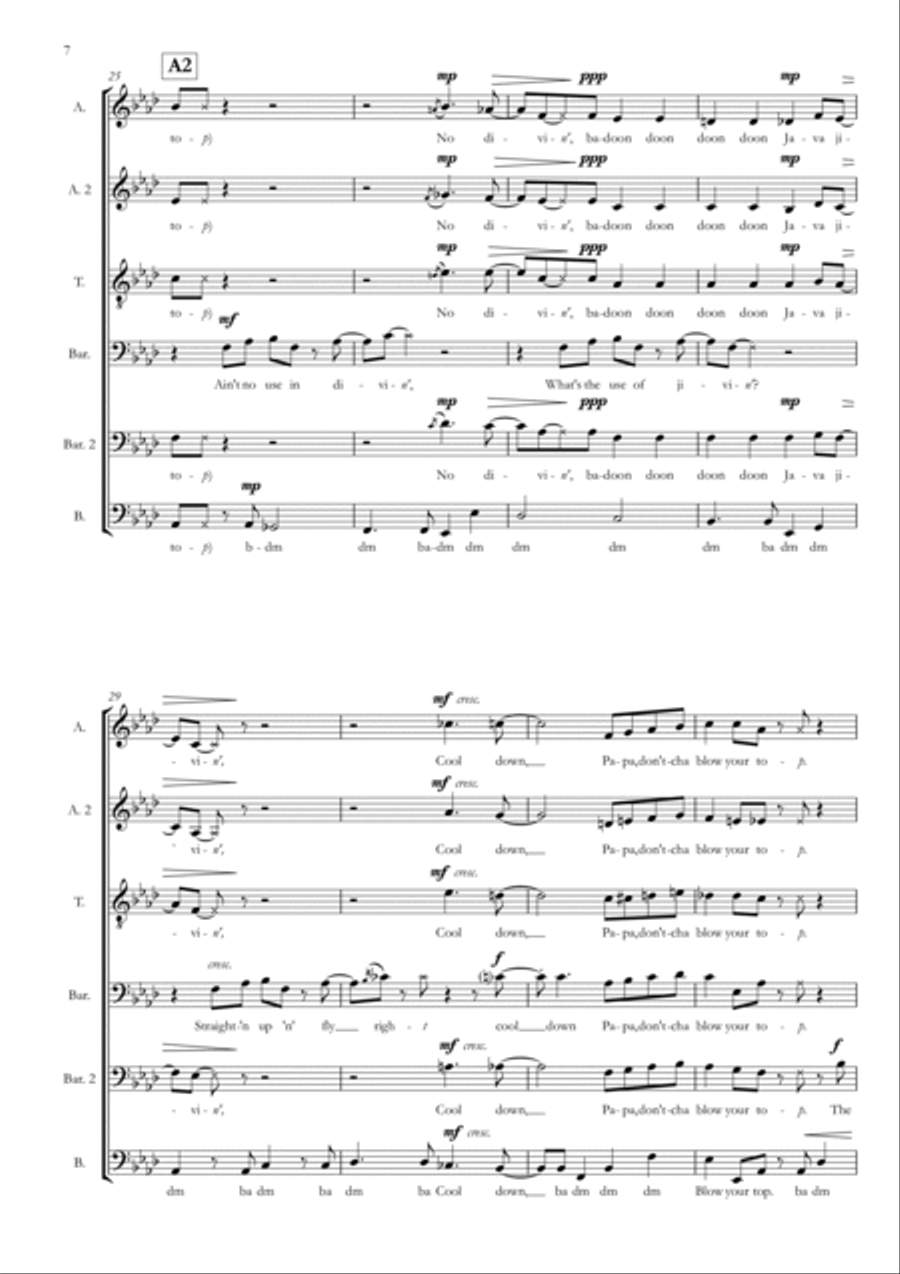 Straighten Up And Fly Right Divisi scores gallery preview page 6