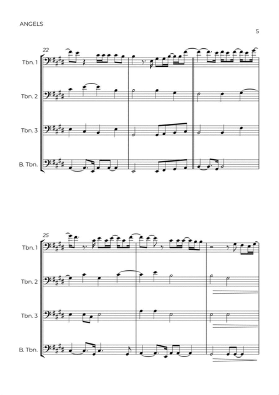 Angels Brass Quartet scores gallery preview page 5