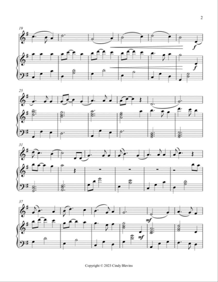 Cockles and Mussels, Piano and Tin Whistle (D) Piano scores gallery preview page 3