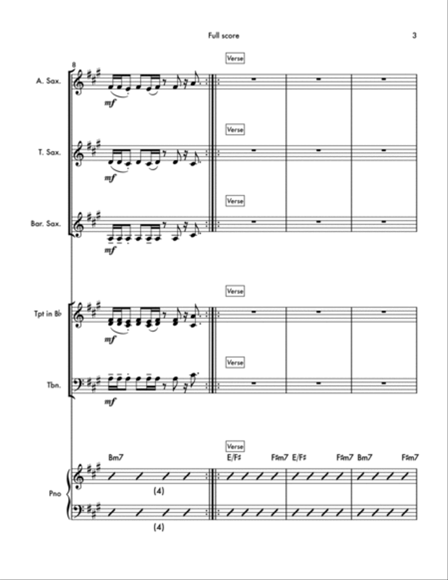 Love's Train Small Ensemble scores gallery preview page 3