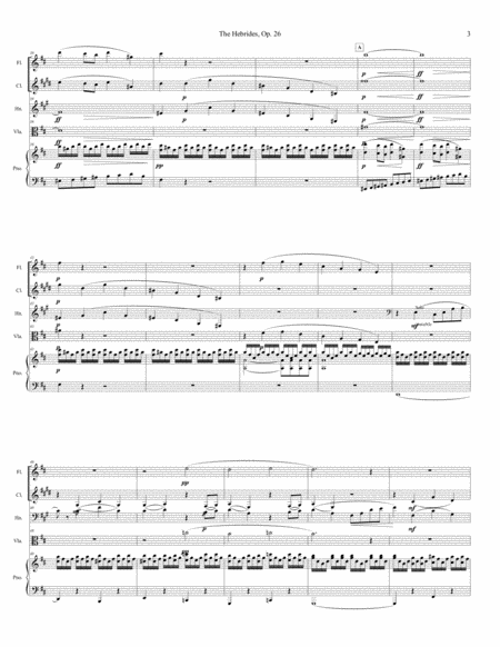 The Hebrides, Op. 26 for Quintet image number null
