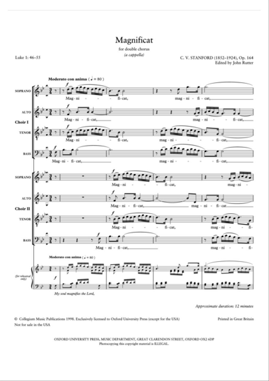 Magnificat, Op. 164 SSAATTBB scores gallery preview page 2