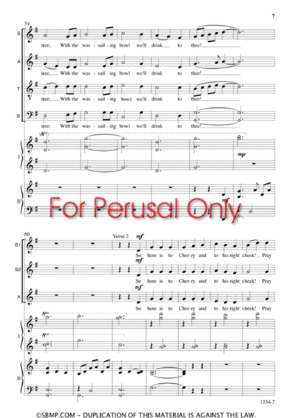 Gloucestershire Wassail - SATB Octavo image number null