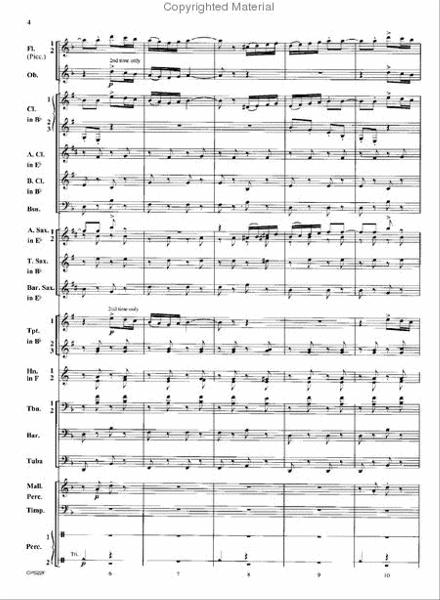 <br>Sheet music extract