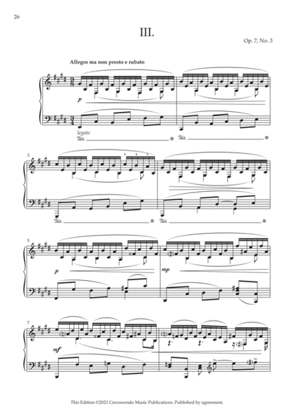 Three Concert Studies, Op. 7