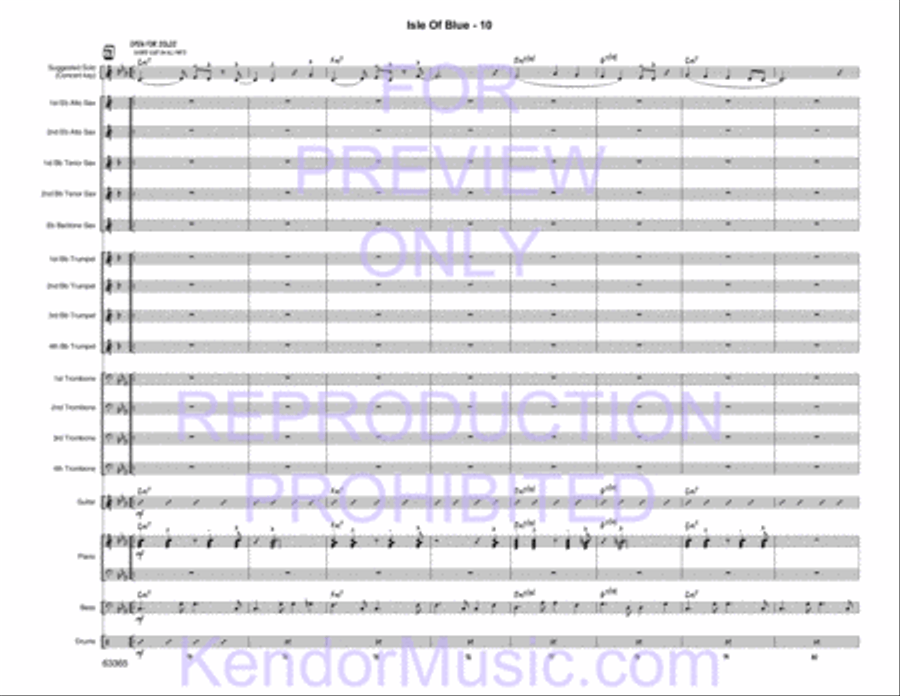 Isle of Blue Jazz Ensemble scores gallery preview page 12