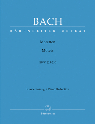 Book cover for Motets BWV 225-230