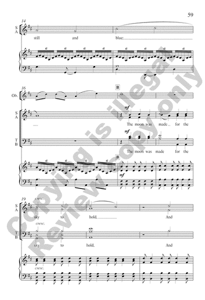 For a Breath of Ecstasy (Piano/Oboe/Choral Score) image number null