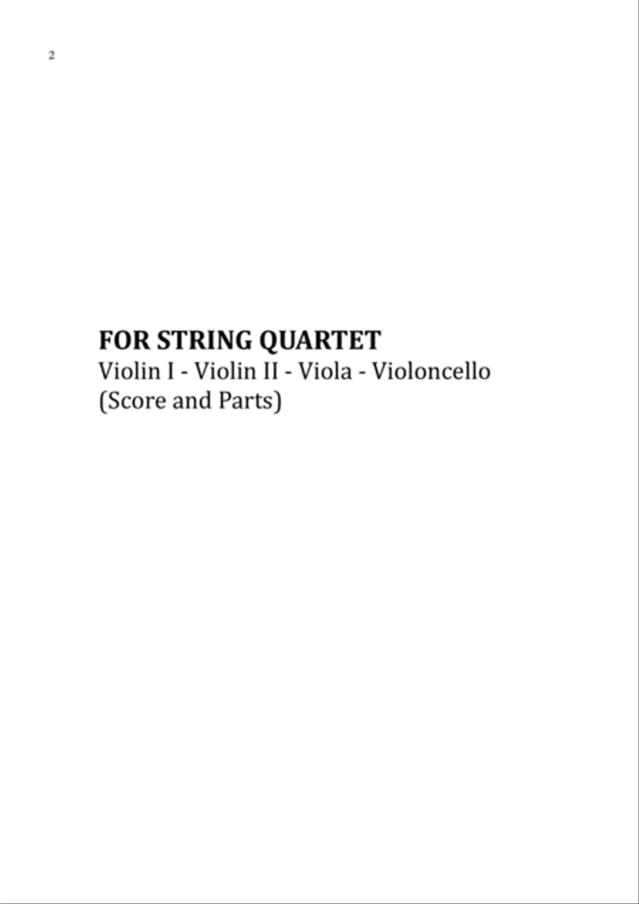 Love Story String Quartet scores gallery preview page 2