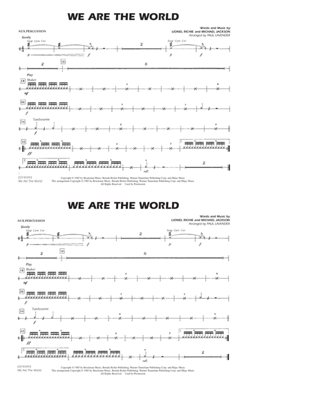We Are The World - Aux Percussion