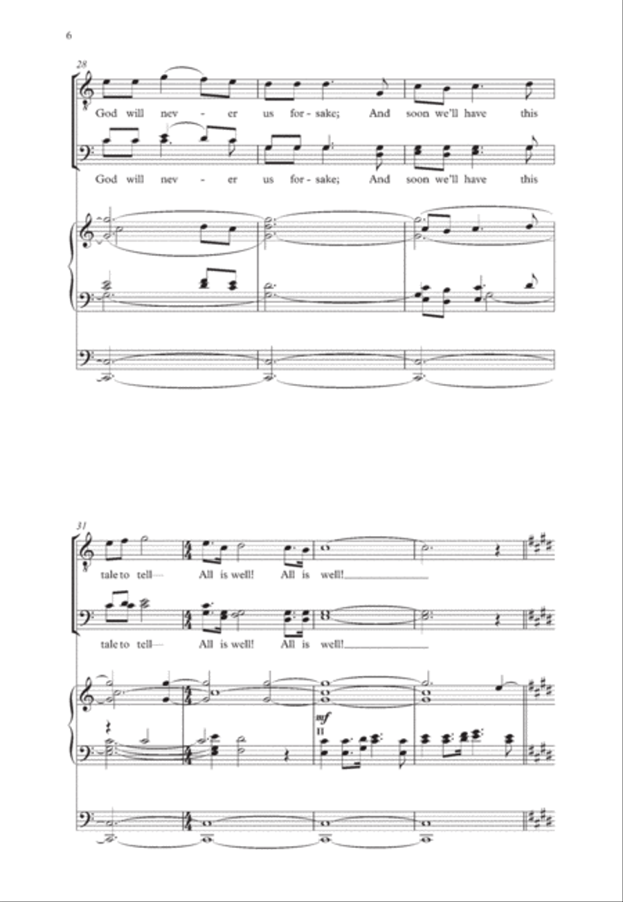 Come, come, ye Saints Come, come, ye Saints 4-Part scores gallery preview page 6