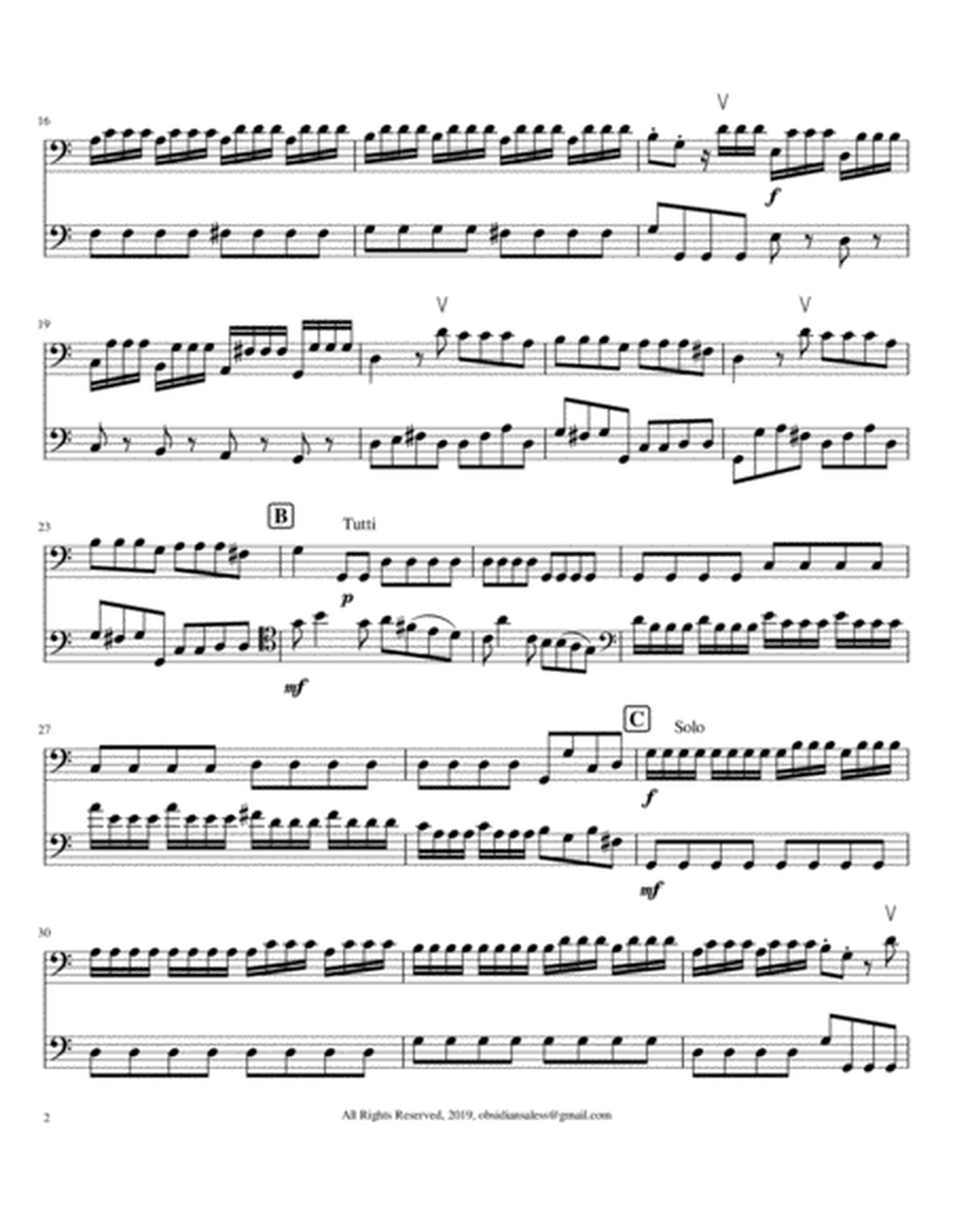 A. Vivaldi: Cello Concerto in C Major RV 399 (arr. for 2 cellos) image number null